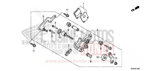 MACHOIRE DE FREIN DE PARKING NC750JF de 2015